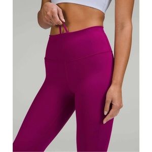 NWT Lululemon Magenta Purple Wunder Train High-Rise Tight 25" Leggings — Size 8